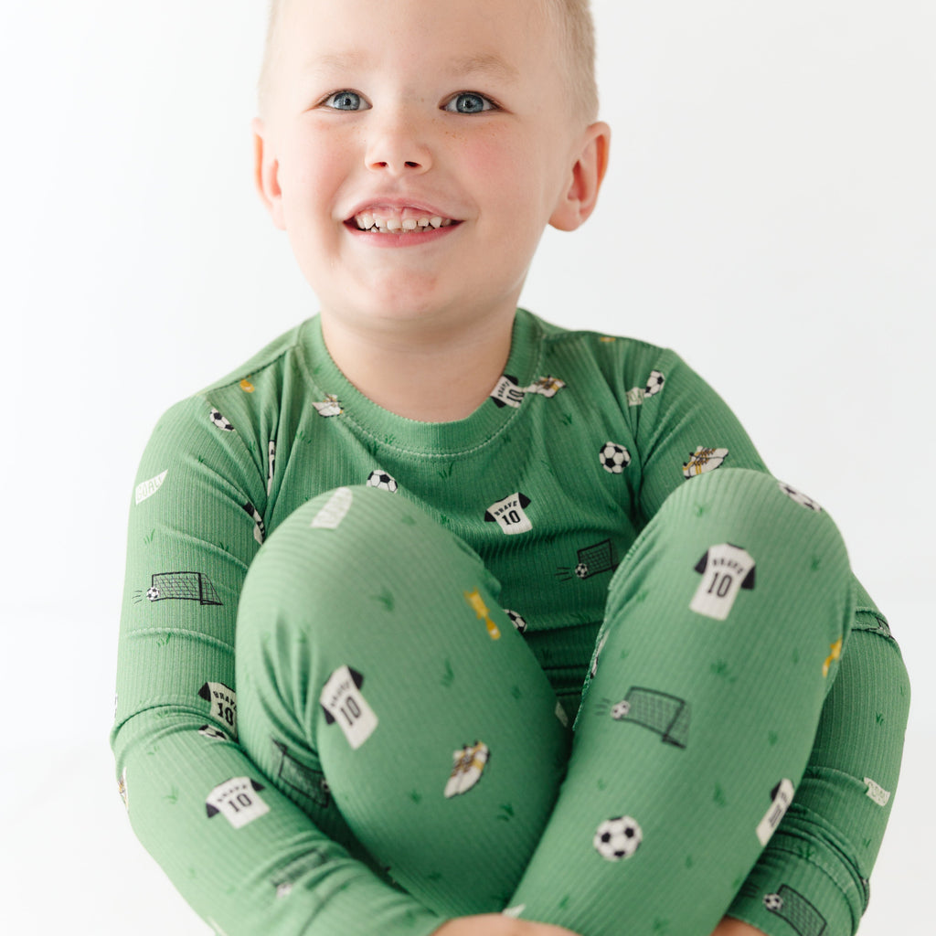 Soccer Small Ribbed Two-Piece Set
