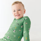 Soccer Small Ribbed Two-Piece Set