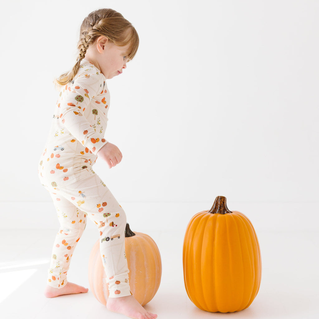 Pumpkin Patch Small Ribbed Two-Piece Set