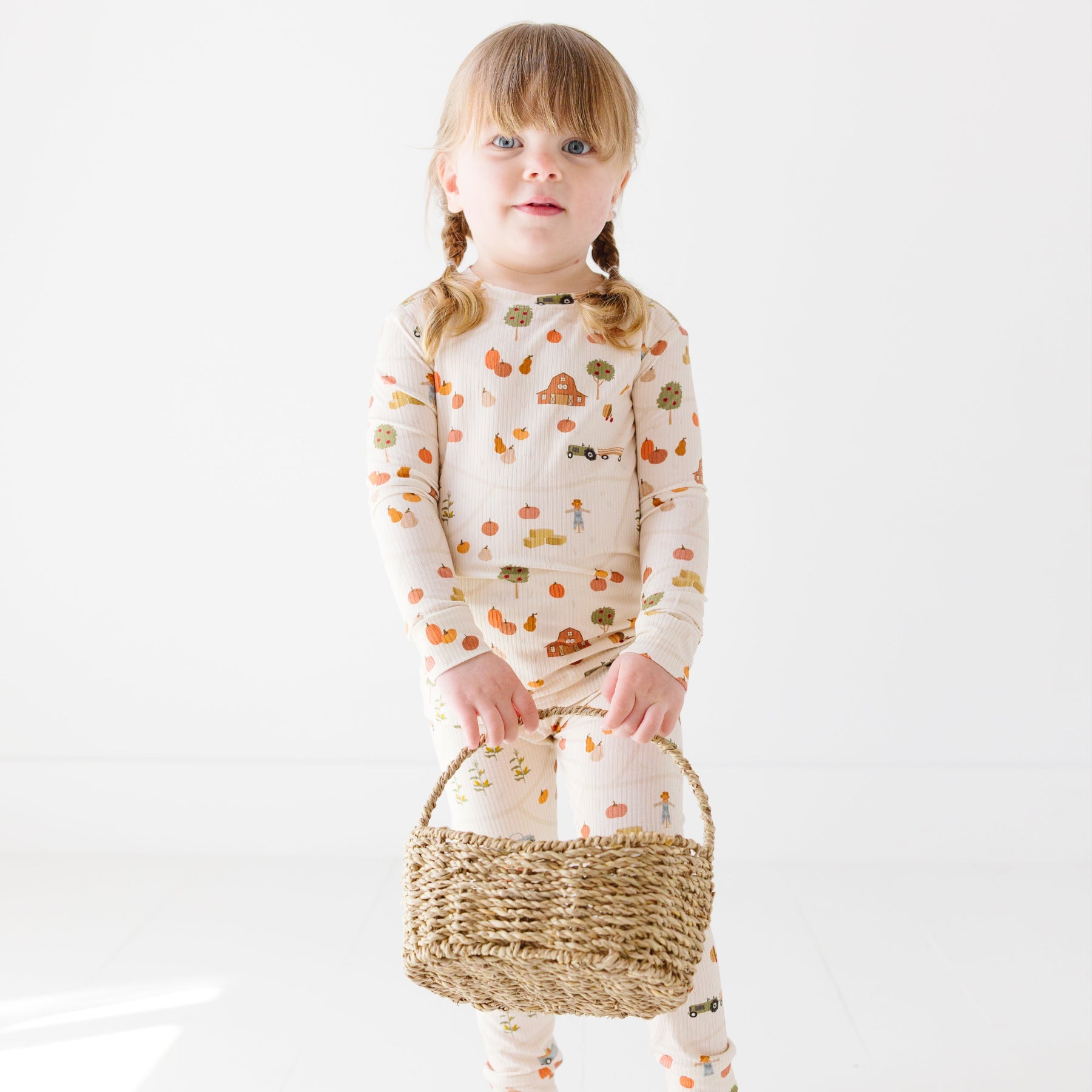 Pumpkin Patch Small Ribbed Two-Piece Set