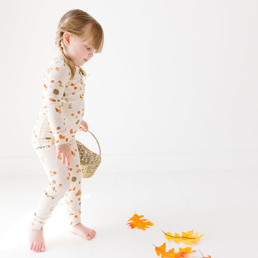 Pumpkin Patch Small Ribbed Two-Piece Set