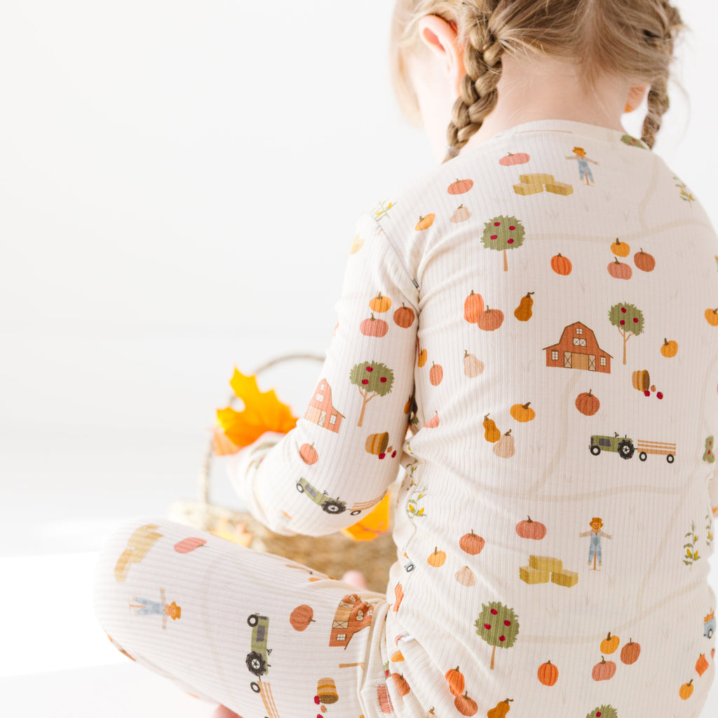Pumpkin Patch Small Ribbed Two-Piece Set