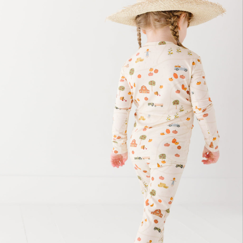 Pumpkin Patch Small Ribbed Two-Piece Set