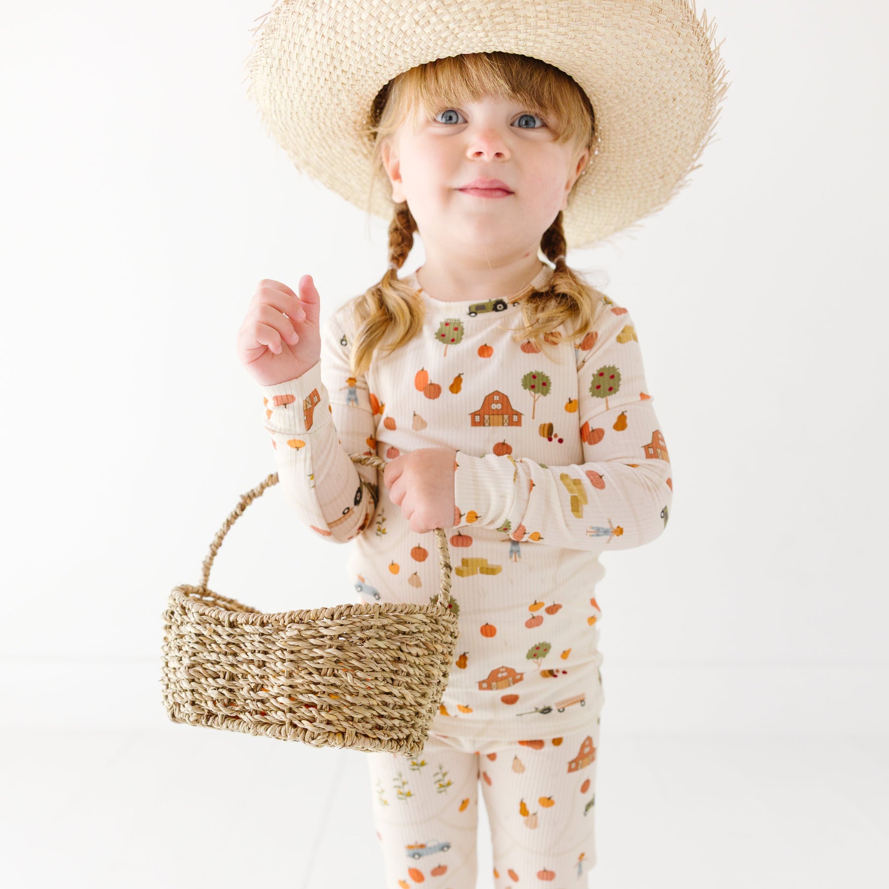 Pumpkin Patch Small Ribbed Two-Piece Set