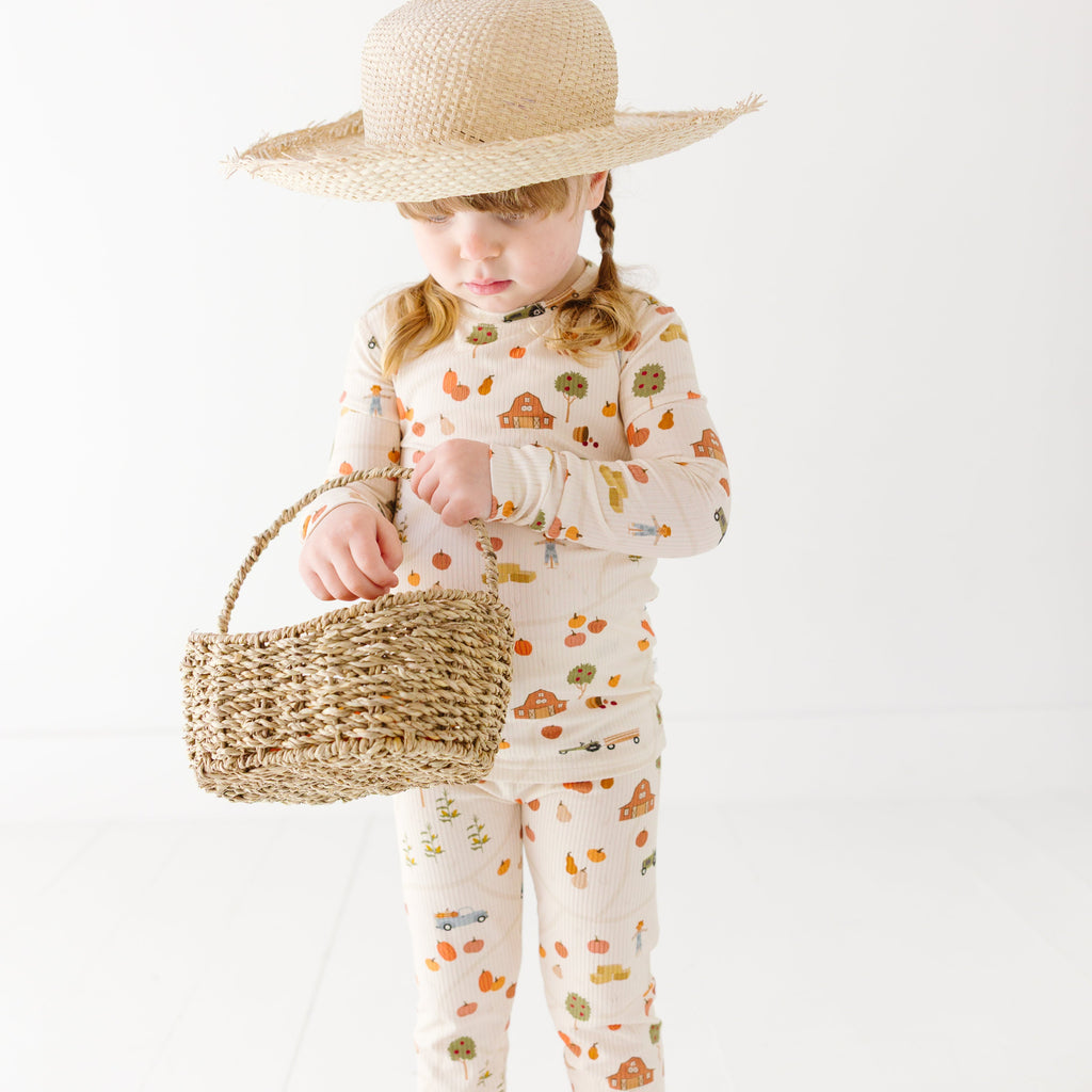 Pumpkin Patch Small Ribbed Two-Piece Set