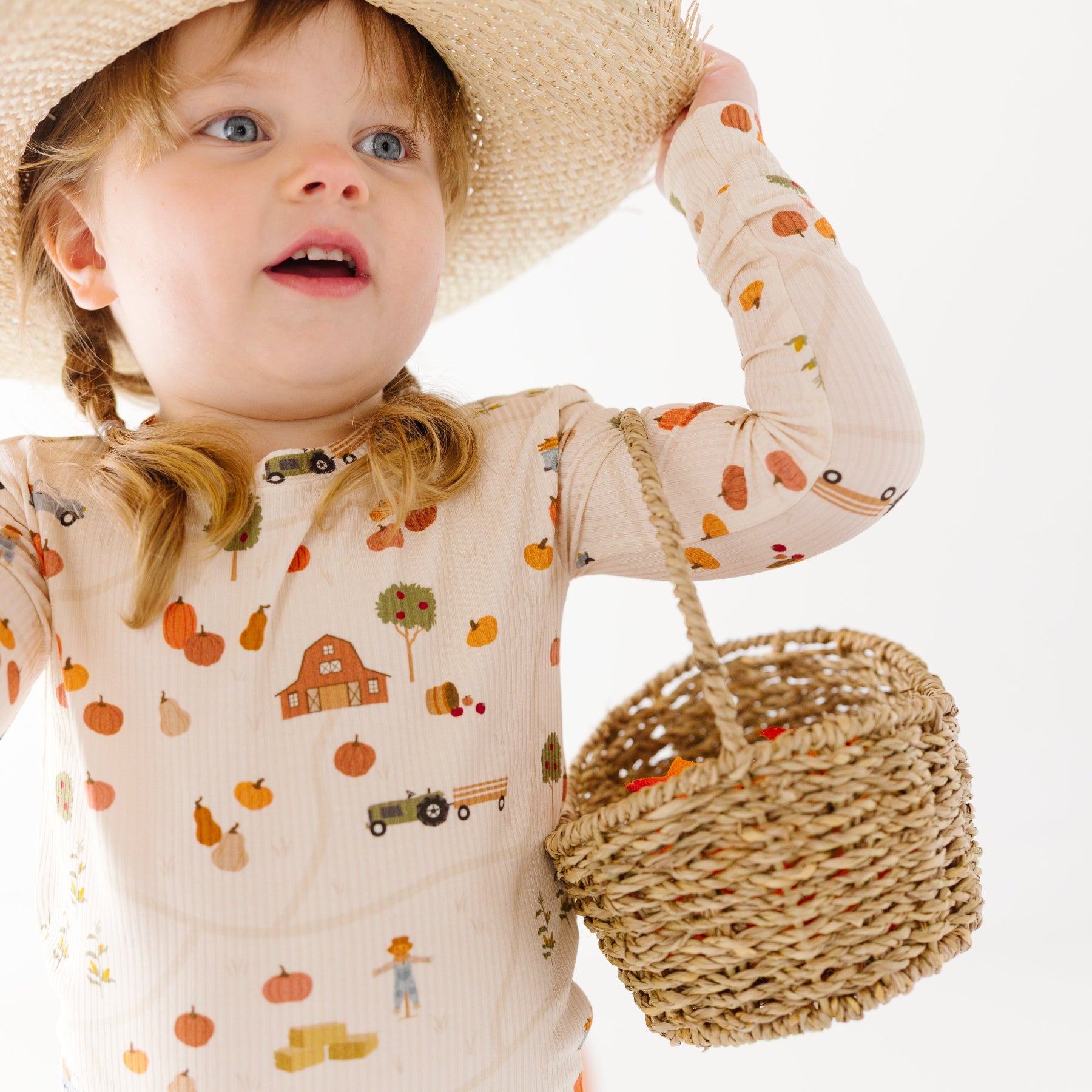 Pumpkin Patch Small Ribbed Two-Piece Set