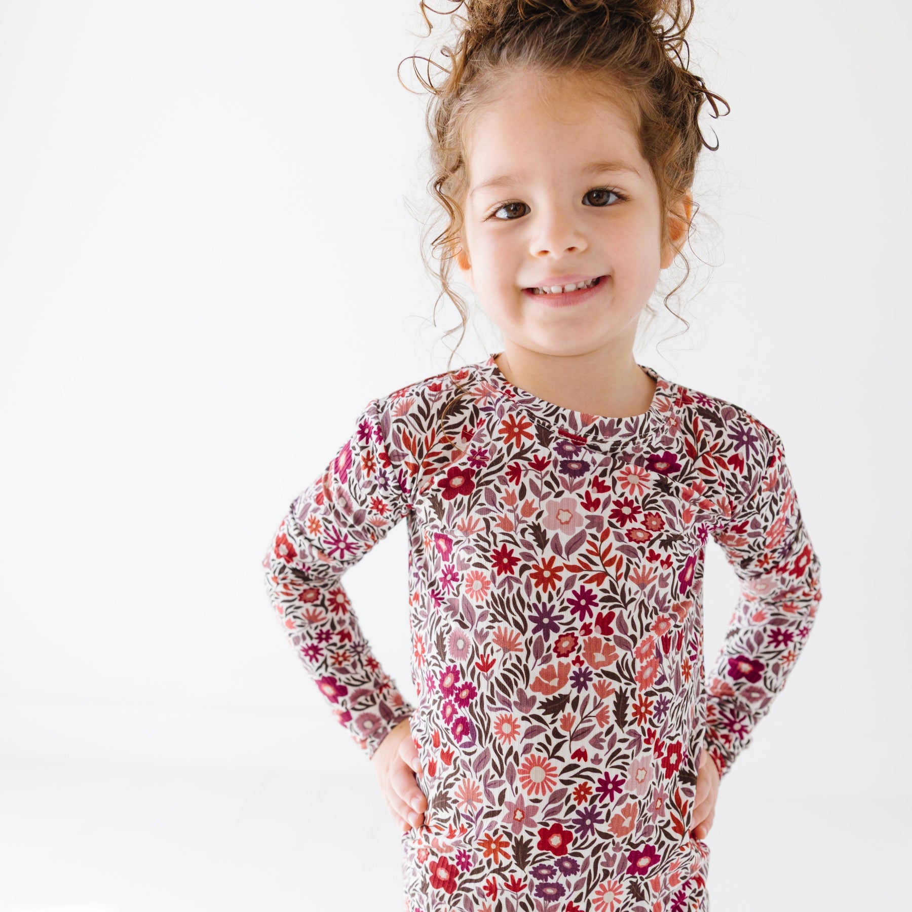 Fall Blooms Small Ribbed Two-Piece Set