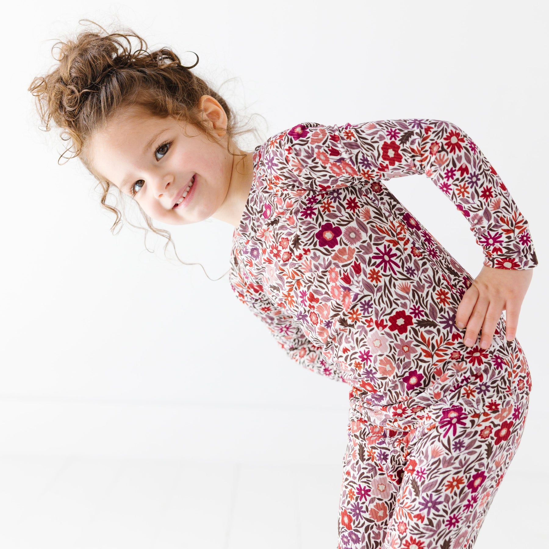 Fall Blooms Small Ribbed Two-Piece Set