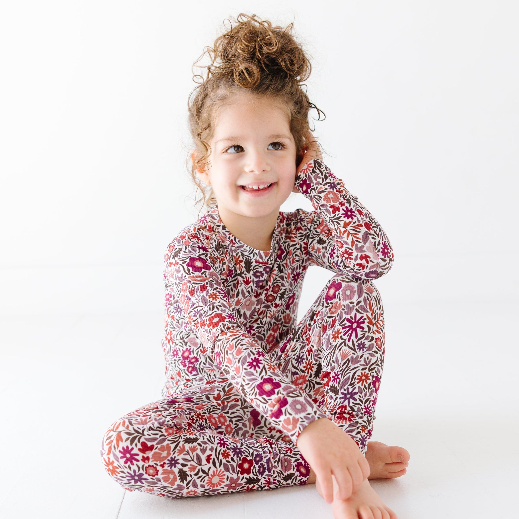 Fall Blooms Small Ribbed Two-Piece Set