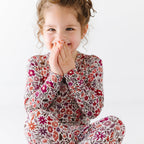 Fall Blooms Small Ribbed Two-Piece Set