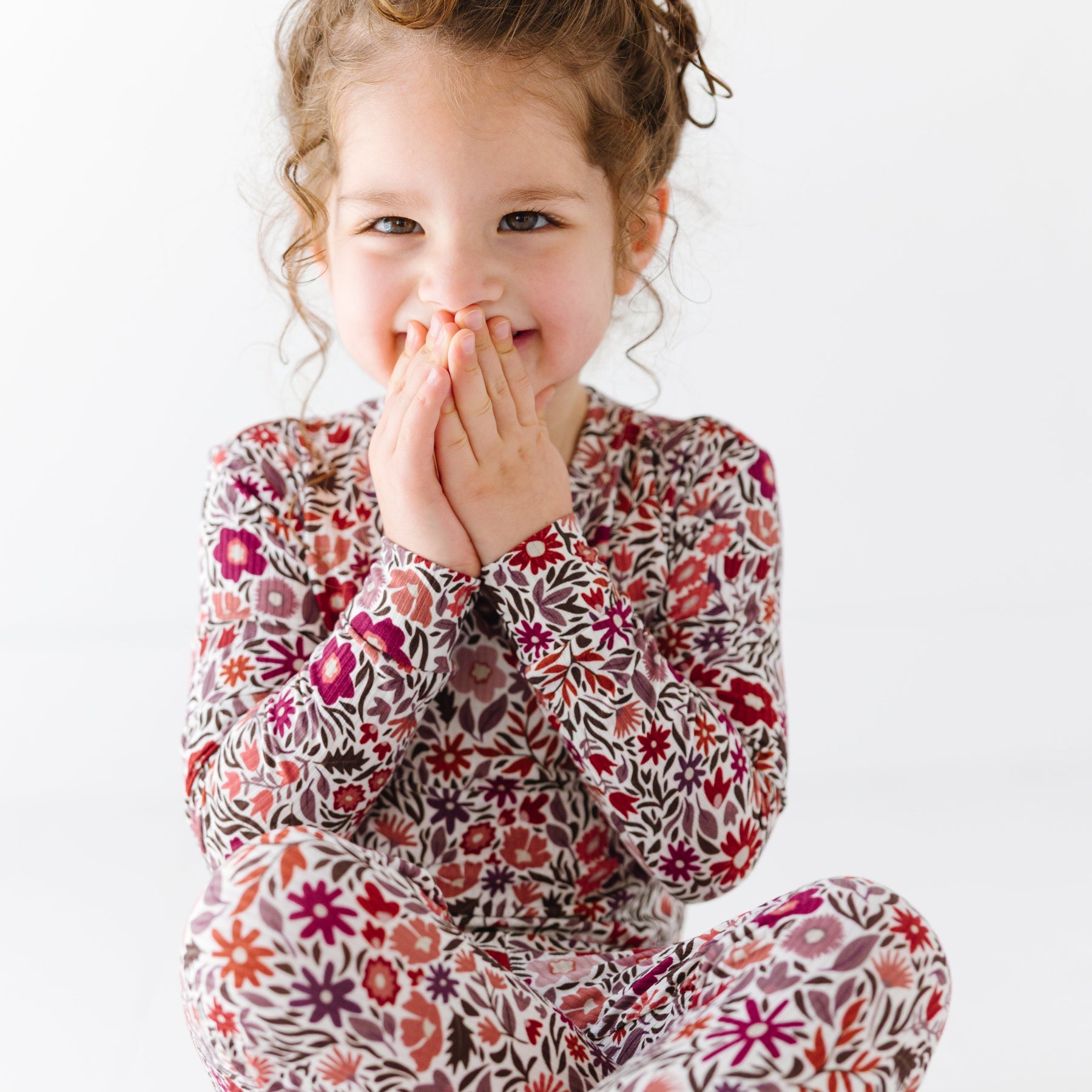 Fall Blooms Small Ribbed Two-Piece Set