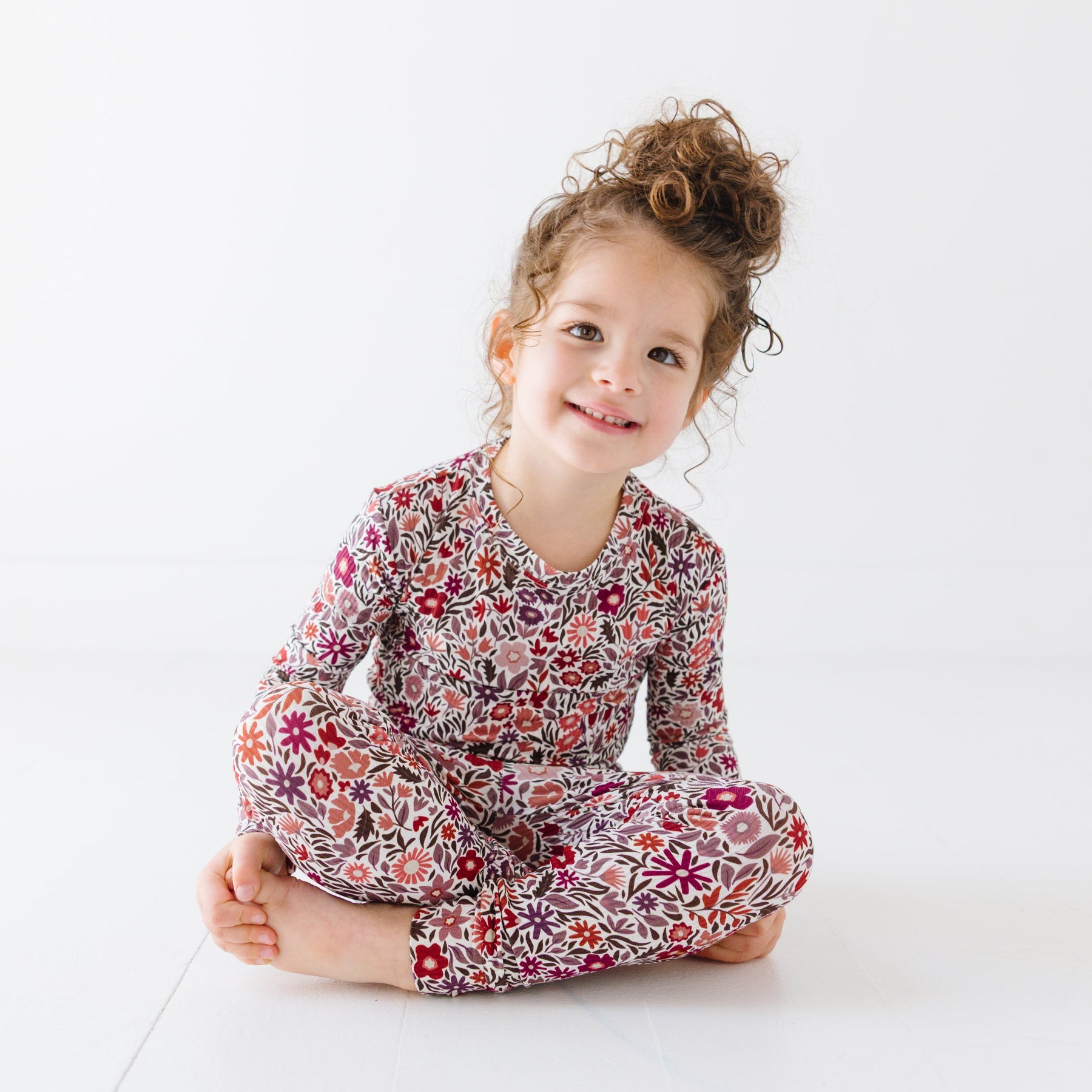 Fall Blooms Small Ribbed Two-Piece Set