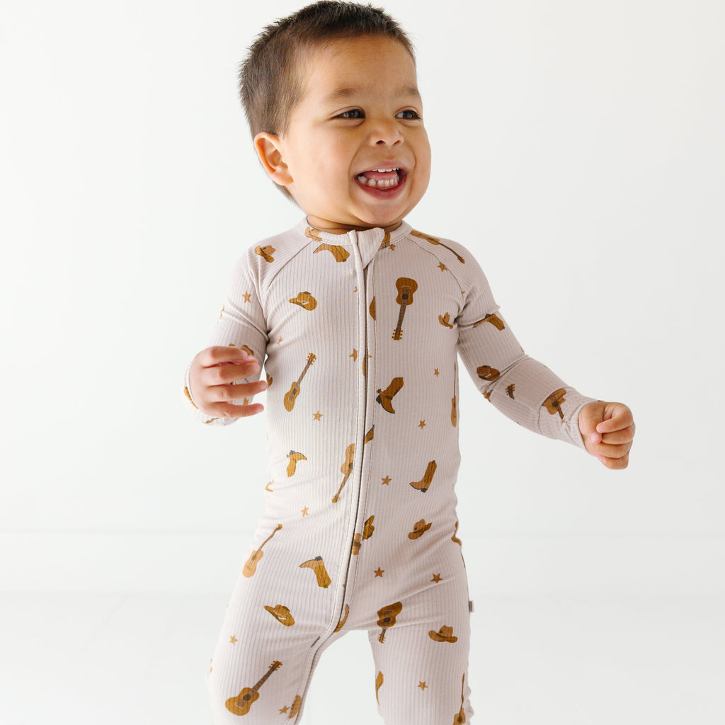 Gone Country Small Ribbed Zip Romper