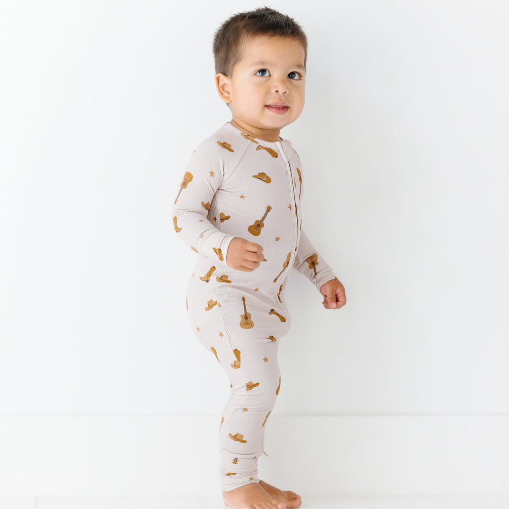 Gone Country Small Ribbed Zip Romper