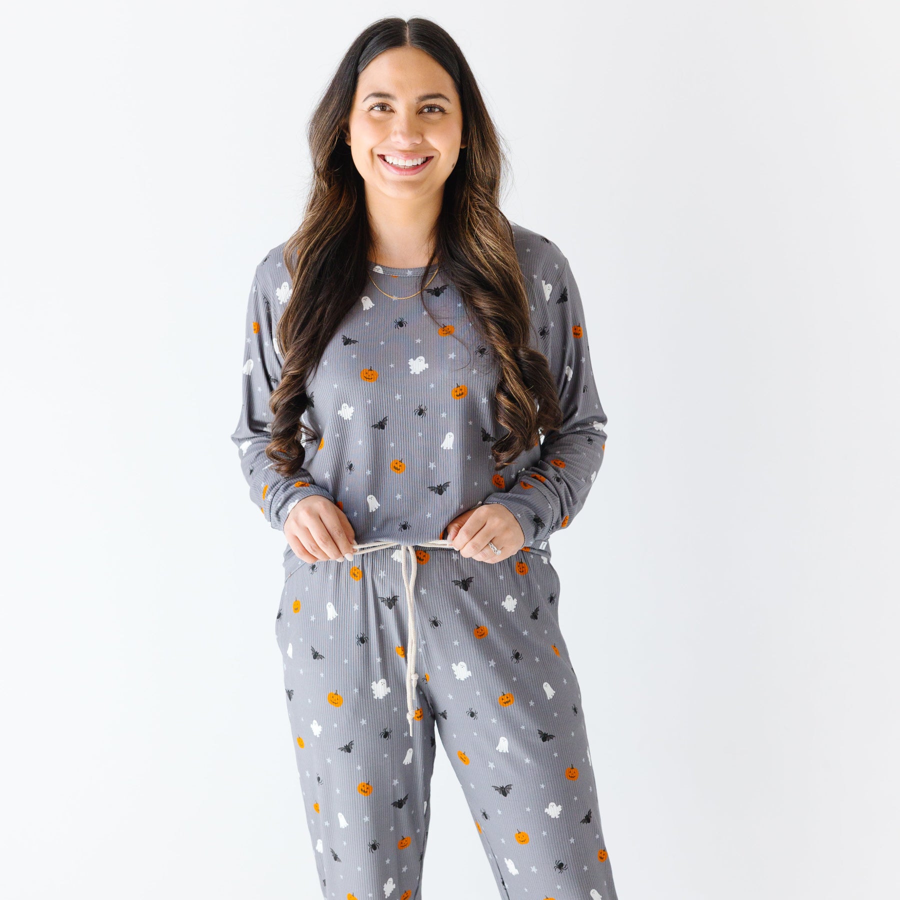 Halloween Boo Crew Small Ribbed Women's Pants