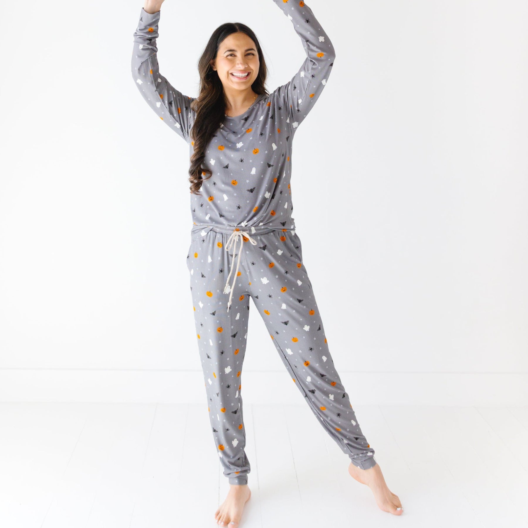 Halloween Boo Crew Small Ribbed Women's Pants