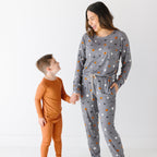 Burnt Orange Small Ribbed Two-Piece Set