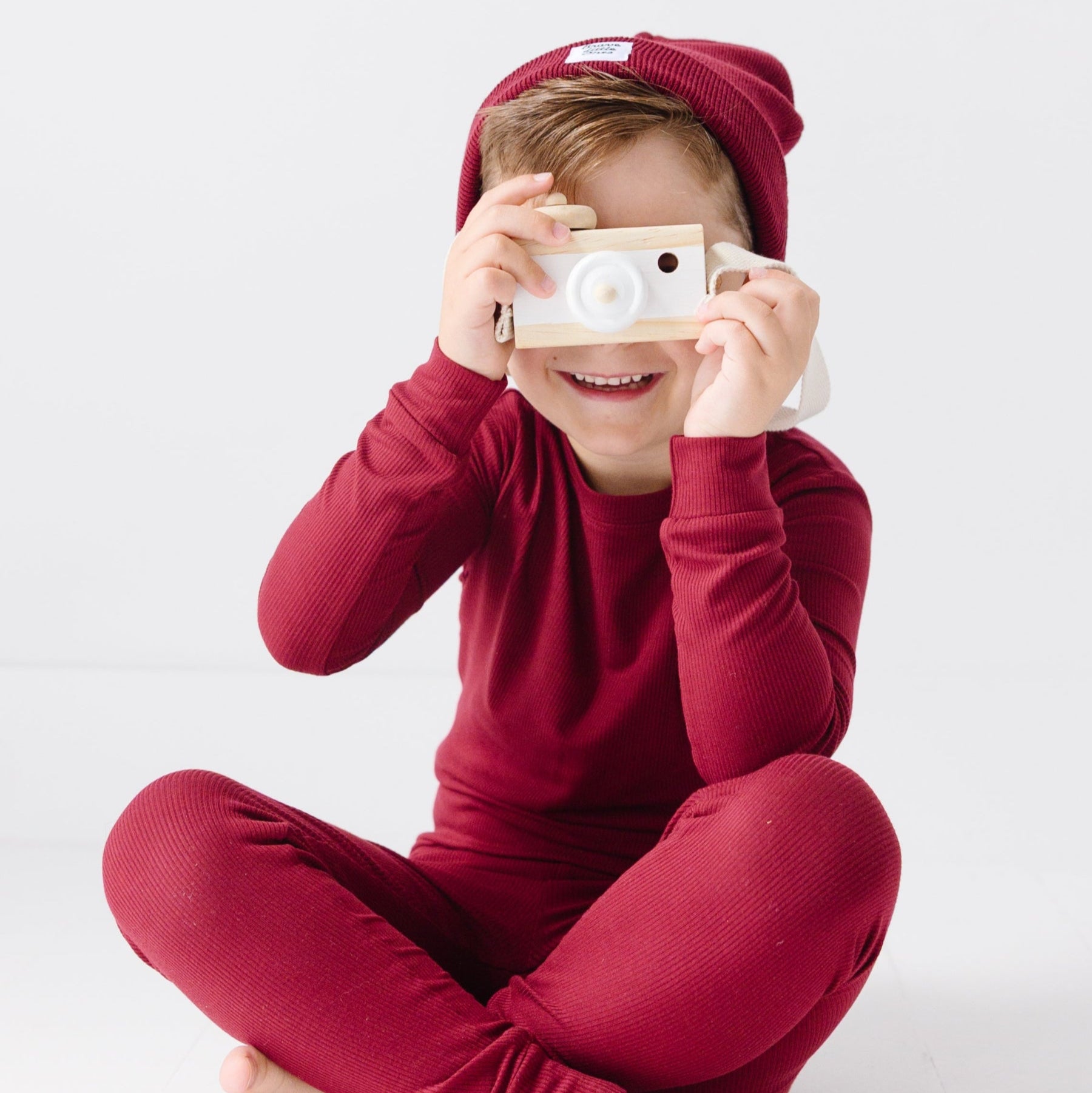 Dark Maroon Knit Beanie