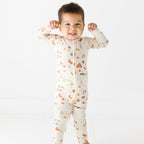 Pumpkin Patch Small Ribbed Zip Romper