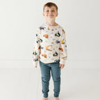 Construction Bamboo French Terry Pullover & Jogger Set