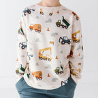 Construction Bamboo French Terry Pullover & Jogger Set