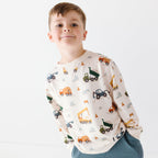 Construction Bamboo French Terry Pullover & Jogger Set