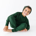 Forest Green Bamboo French Terry Joggers