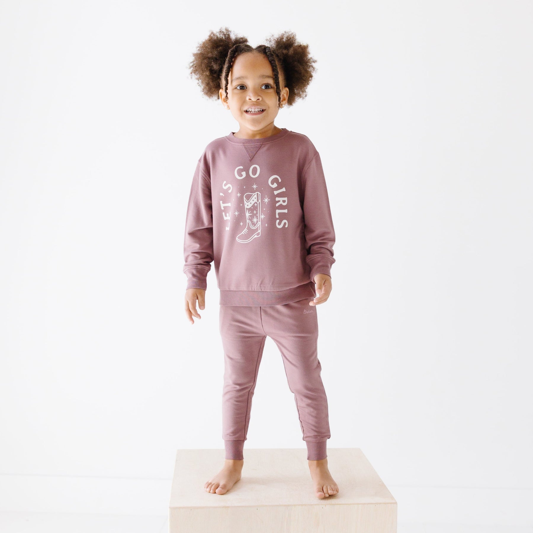 Plum Bamboo French Terry Joggers