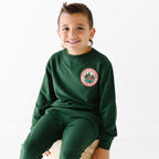 Forest Green Bamboo French Terry Joggers