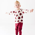 Maroon Bamboo French Terry Joggers