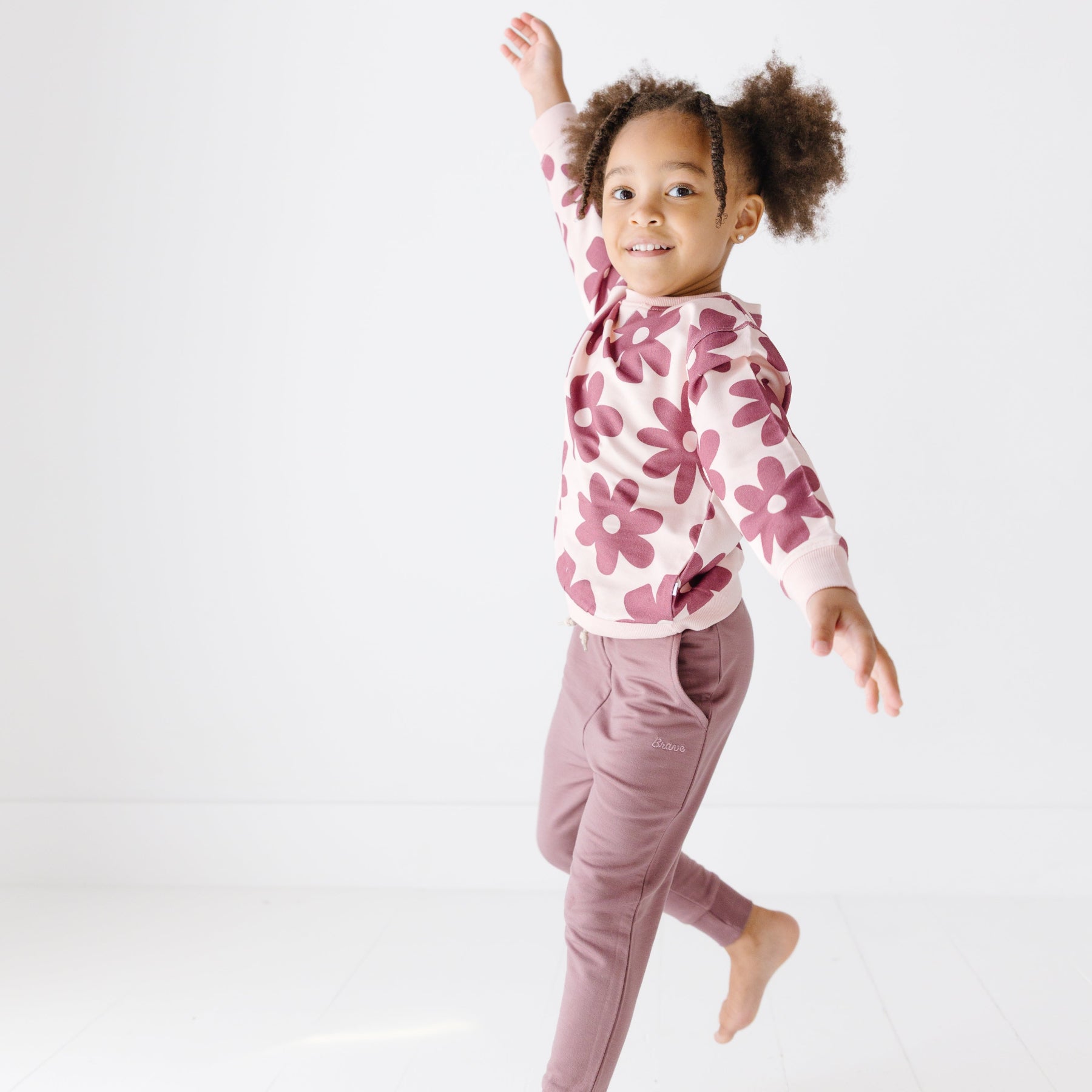 Plum Bamboo French Terry Joggers