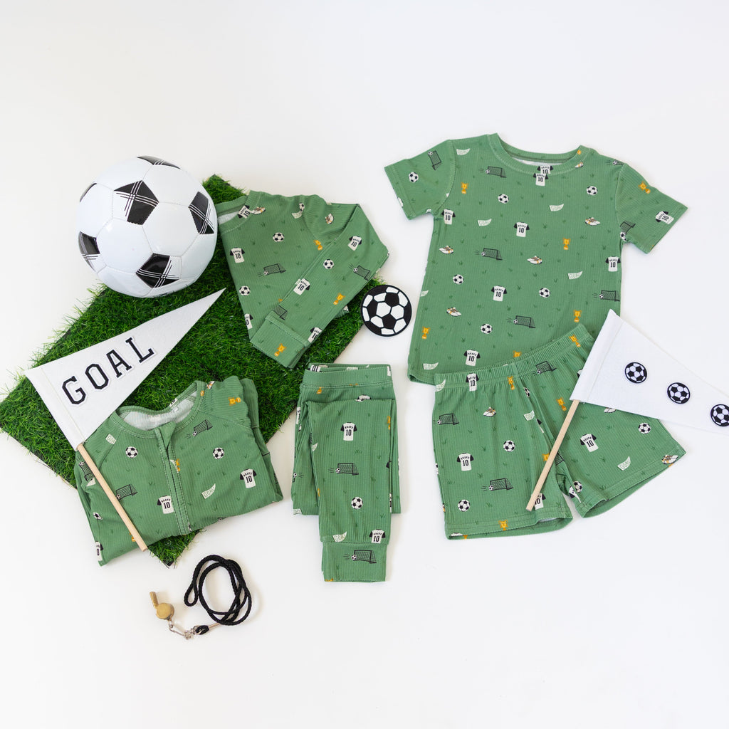 Soccer Small Ribbed Two-Piece Set