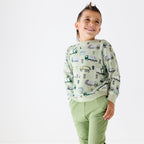 Heather Sage Bamboo French Terry Joggers