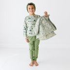 Heather Sage Bamboo French Terry Joggers