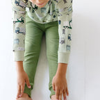 Heather Sage Bamboo French Terry Joggers