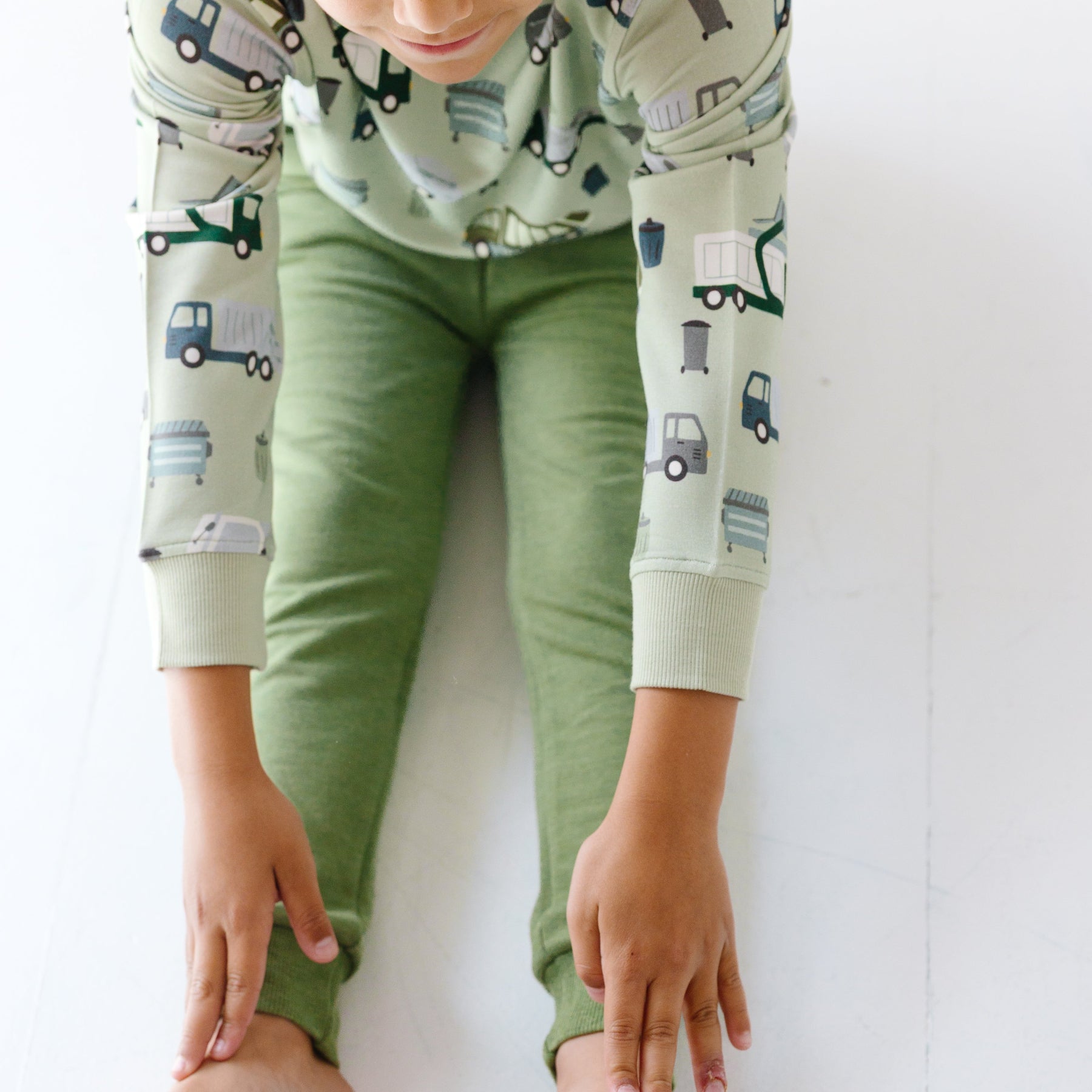 Heather Sage Bamboo French Terry Joggers