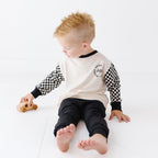 Midnight Black Bamboo French Terry Joggers