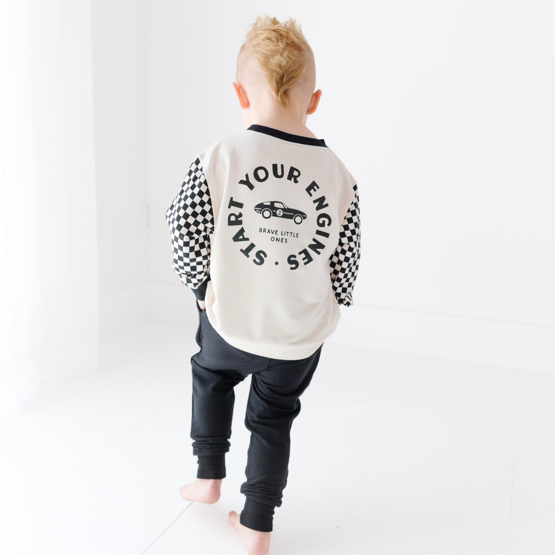 Midnight Black Bamboo French Terry Joggers