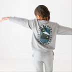 All Aboard Train Dark Heather Gray Bamboo French Terry Pullover & Jogger Set