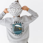 Gray Checkered Knit Beanie