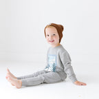 Ski Club Dark Heather Gray Bamboo French Terry Pullover & Jogger Set