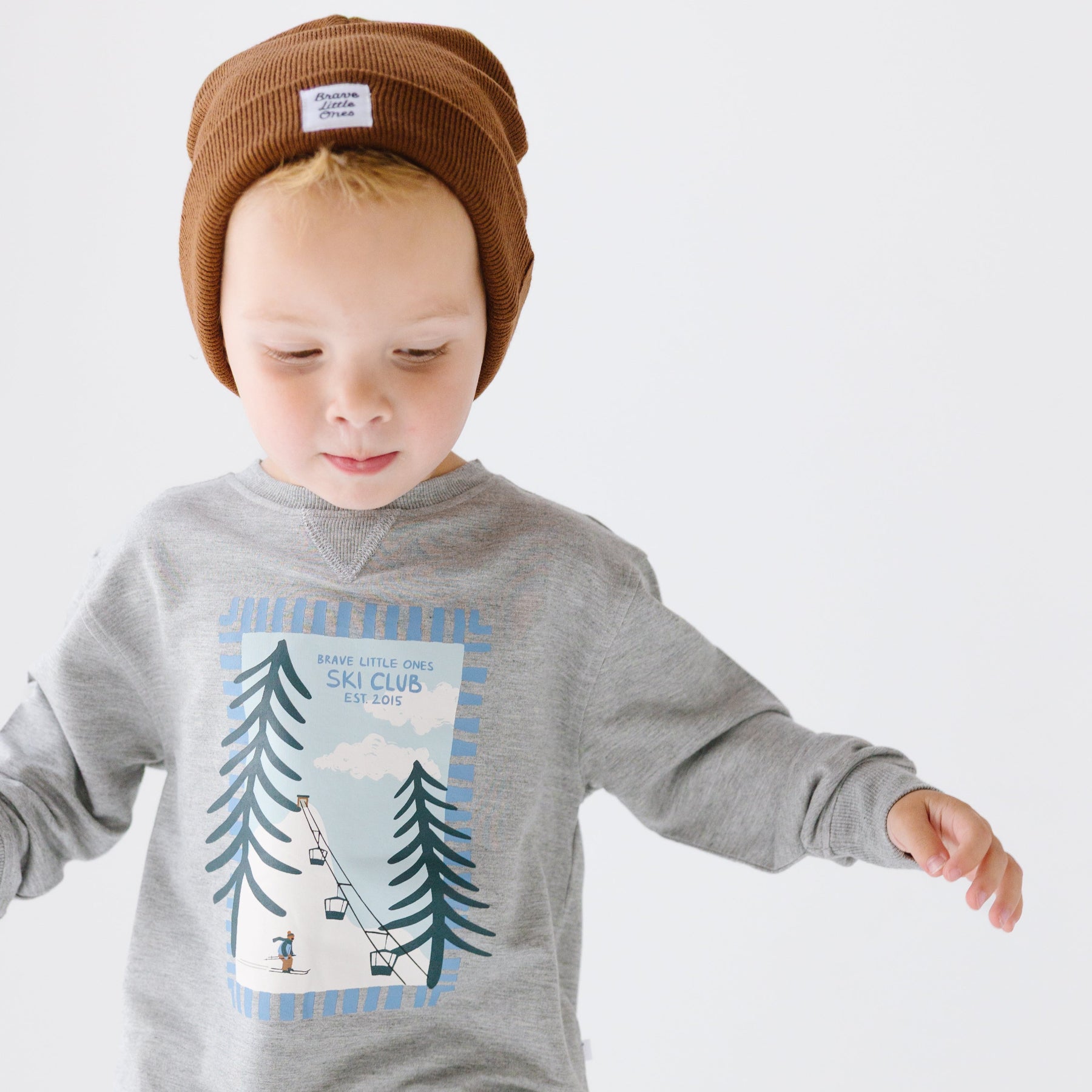 Ski Club Dark Heather Gray Bamboo French Terry Pullover & Jogger Set