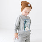 Ski Club Dark Heather Gray Bamboo French Terry Pullover & Jogger Set