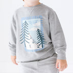 Ski Club Dark Heather Gray Bamboo French Terry Pullover & Jogger Set