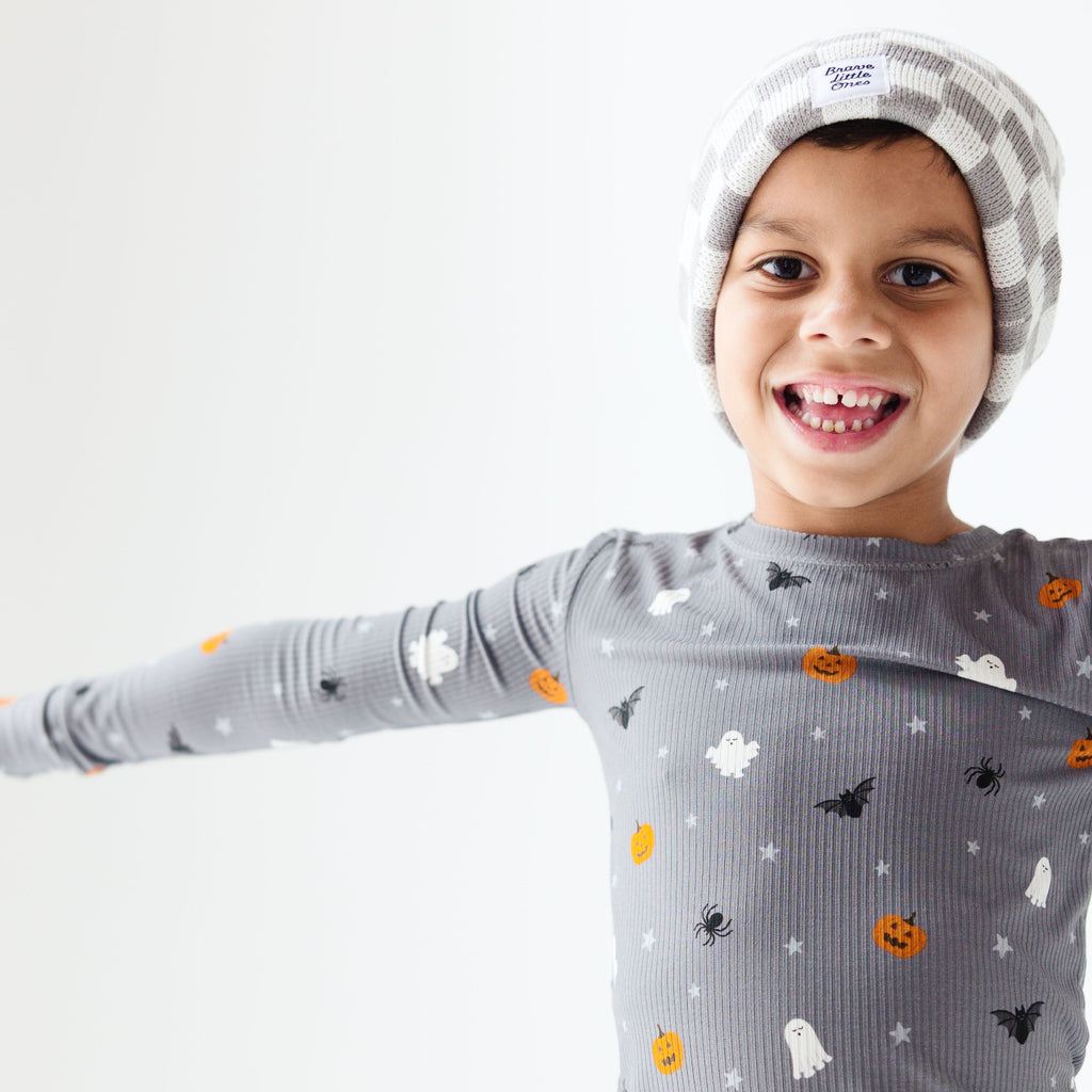 Halloween Boo Crew Small Ribbed Two-Piece Set