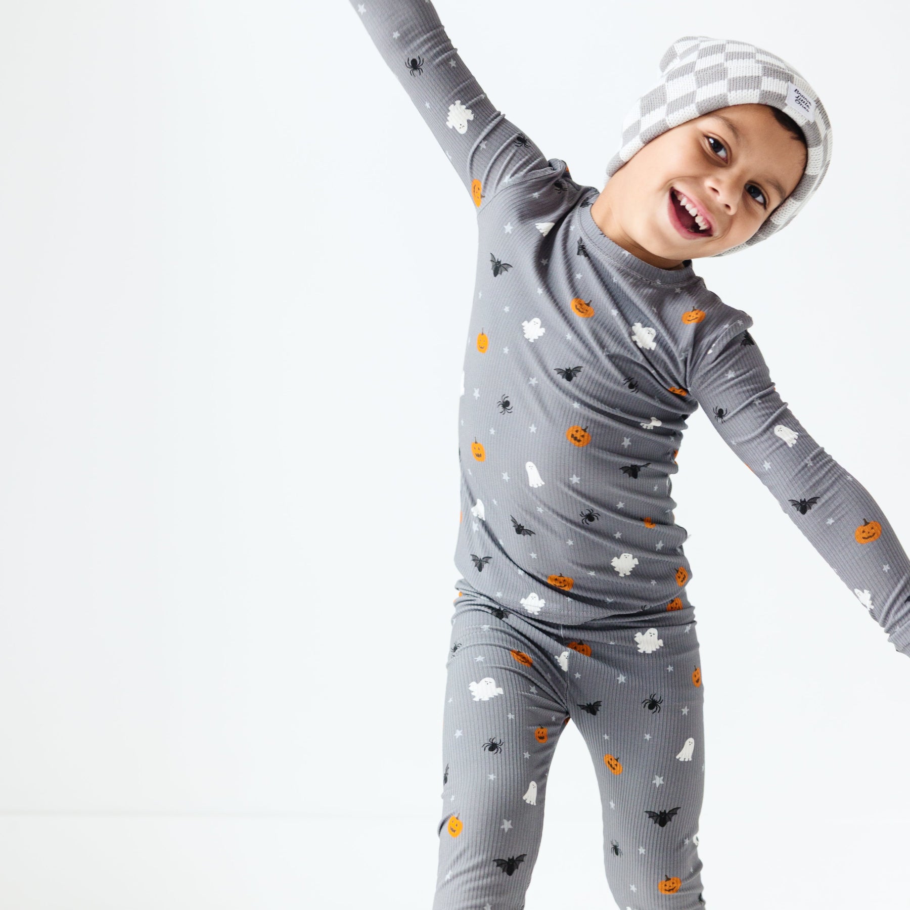 Halloween Boo Crew Small Ribbed Two-Piece Set