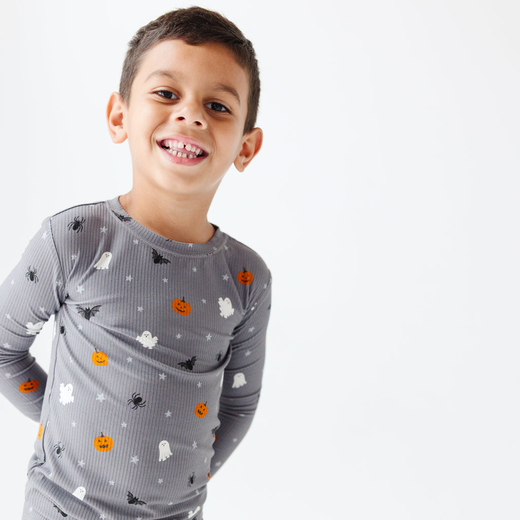 Halloween Boo Crew Small Ribbed Two-Piece Set