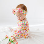 Summer Blooms Small Ribbed Bow