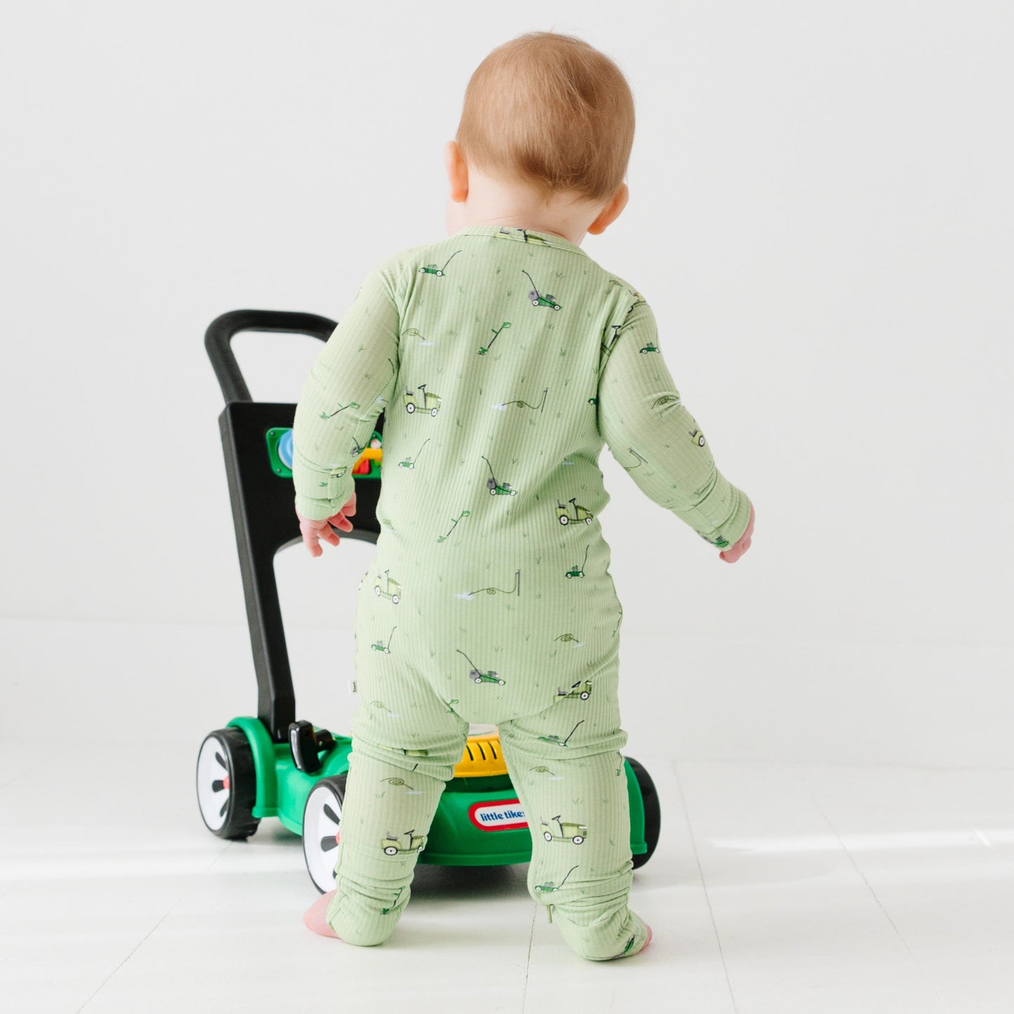 Lawn Mowers Small Ribbed Zip Romper