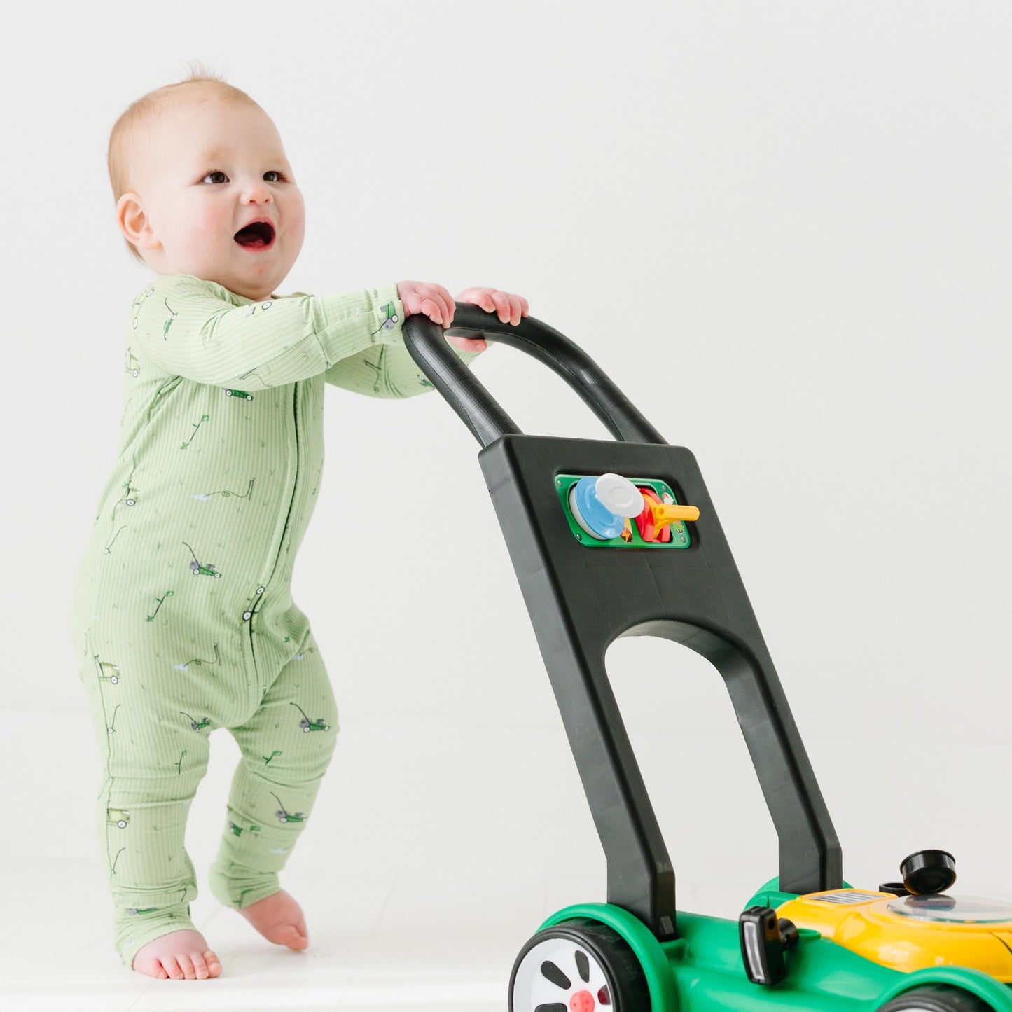 Lawn Mowers Small Ribbed Zip Romper